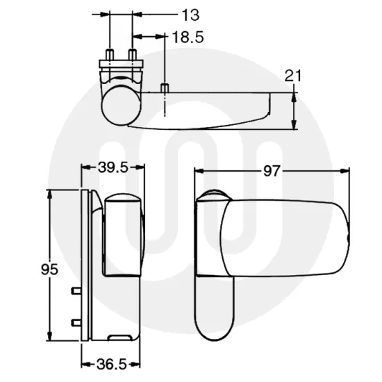 Avocet Flag Hinge - Standard