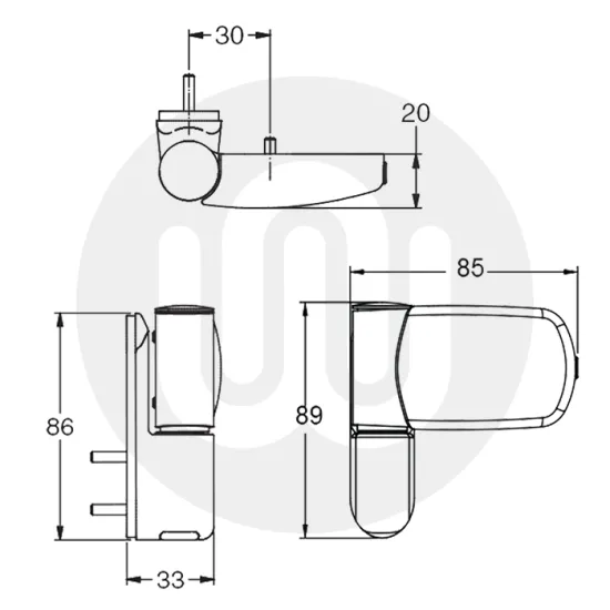 Avocet Flag Hinge - Mini