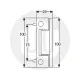Simplefit Flat or Angled All-In-One Standard Butt Hinge 100mm