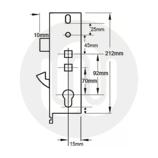 Fix Yale Asgard Style Centre Case