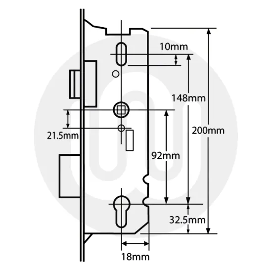 FUHR 859 Centre Case - Split Spindle 