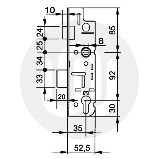 GU Old Style Centre Case