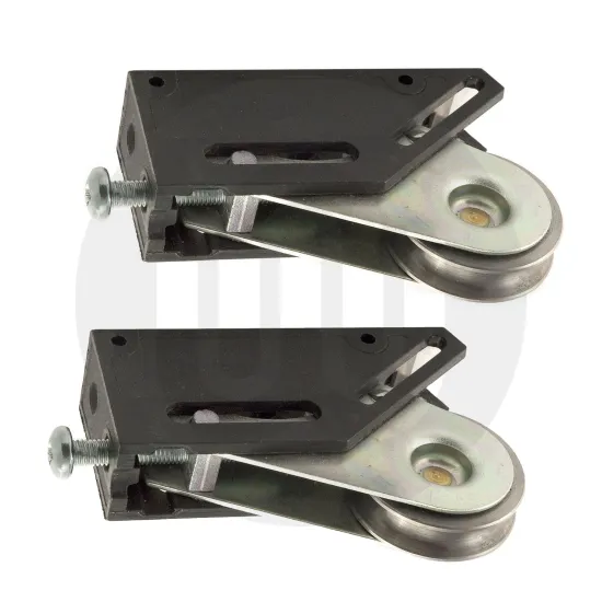 Black Plastic Single Wheel Patio Rollers - Sold and Priced in Pairs