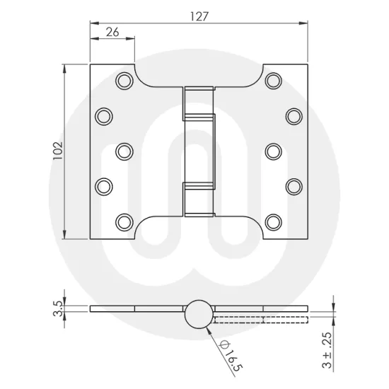 Enduromax Grade 13 Parliament Hinge
