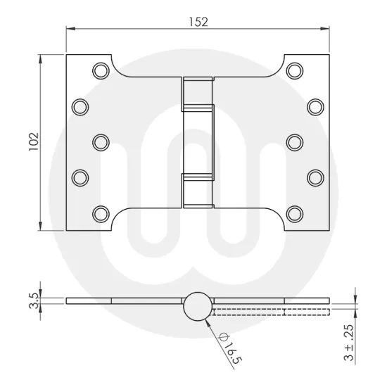 Enduromax Grade 13 Parliament Hinge