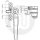 Cockspur Aluminium Window Handle - Locking Cockspur Aluminium Window Handle - Locking