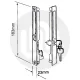 BPL / DNS Industries / HO3 Inline Patio Door Lock 