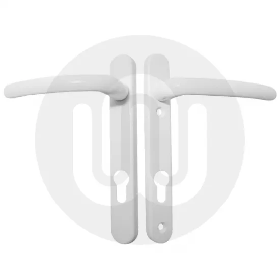 Simplefit by Fab & Fix Windsor Sprung Inline Lever/Lever 92PZ/92PZ Door Handle - Standard Cover (206BP/122CRS)