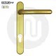 Simplefit by Fab & Fix Windsor Sprung Inline Lever/Lever 92PZ/92PZ Door Handle - Standard Cover (206BP/122CRS)