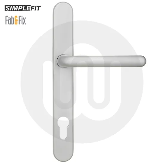 Simplefit by Fab & Fix Balmoral Inline Lever/Lever 92PZ/92PZ Door Handle - Medium Cover (243BP/211CRS)