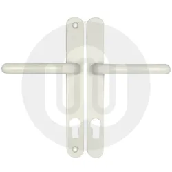 Simplefit by Fab & Fix Balmoral Inline Lever/Lever 92PZ/92PZ Door Handle - Medium Cover (243BP/211CRS)