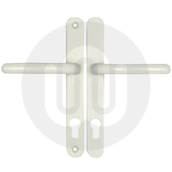 Simplefit by Fab & Fix Balmoral Inline Lever/Lever 92PZ/92PZ Door Handle - Medium Cover (243BP/211CRS)