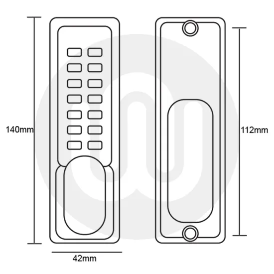 ERA Push Button Door Lock
