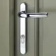 Simplefit by Fab & Fix Sprung 92PZ Door Handle Blanks with Blind Plate - Short Cover (206BP/122CRS)
