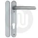 Simplefit by Fab & Fix Sprung 92PZ Door Handle Blanks with Blind Plate - Short Cover (206BP/122CRS)