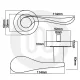Wave Lever Handle on Rose Wave Lever Handle on Rose