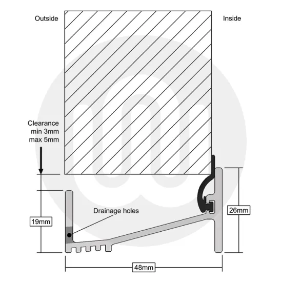 Outward Opening Sill (Macclesfield Step)