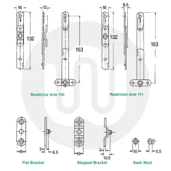 Mila Restrictor Arm