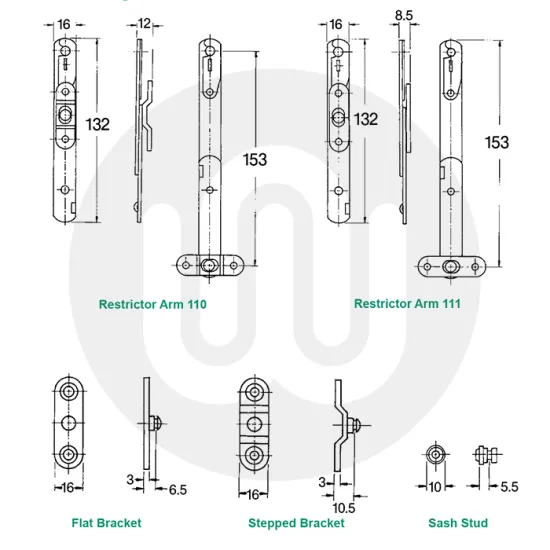 Mila Restrictor Arm Mila Restrictor Arm