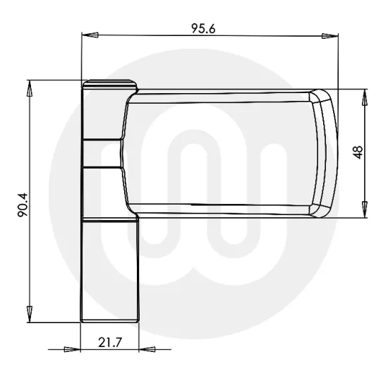 Trojan Patriot Plus High Security Flag Hinge