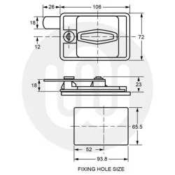 Flush Fit Garage Door Lock