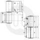 Sobinco 2 Part Hinge 