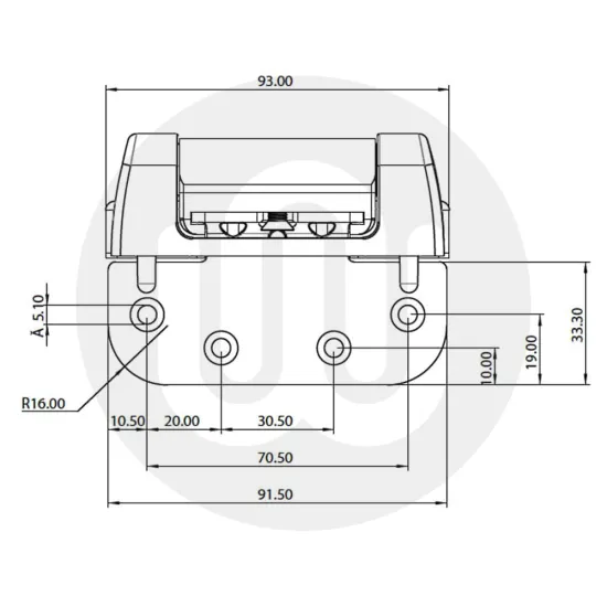 Fab & Fix Haven Heavy Duty 2D Adjustable Door Hinge