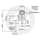 Fab & Fix Haven Heavy Duty 2D Adjustable Door Hinge