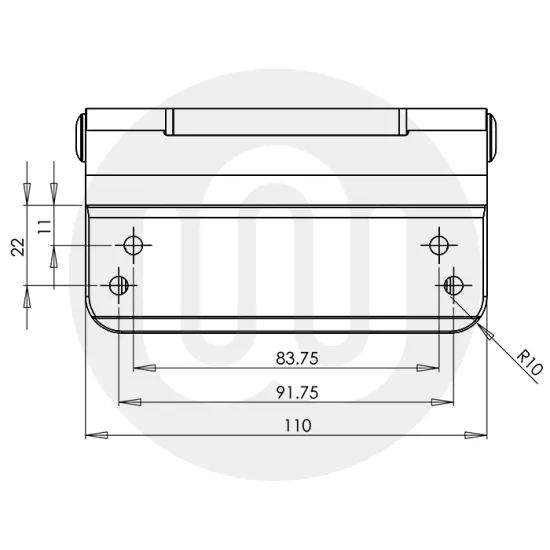 Trojan 3D Composite / Door Stop Hinge Trojan 3D Composite / Door Stop Hinge