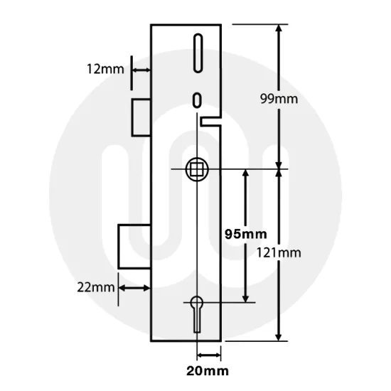 ERA Vectis Centre Case with Deadbolt