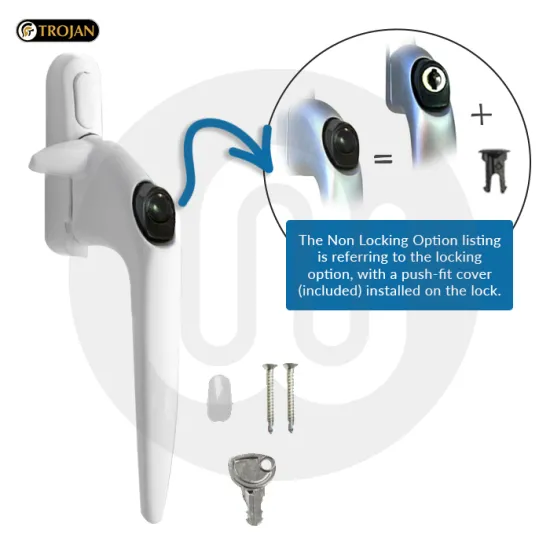 Trojan Cockspur Window Handle - Non-Locking 