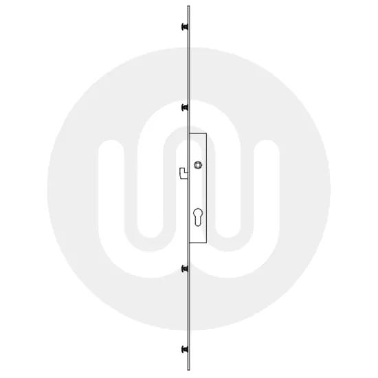 Sobinco Pentalock 6774 Patio Door Lock - Flat Faceplate Sobinco Pentalock 6774 Patio Door Lock - Flat Faceplate