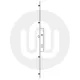 Sobinco Pentalock 6774 Patio Door Lock - Flat Faceplate Sobinco Pentalock 6774 Patio Door Lock - Flat Faceplate