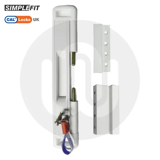 CAL Slide-Lok - Sliding Patio Door Lock for Single Doors with 2 Keep Options
