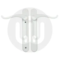 Simplefit by Fab & Fix Windsor Swan Neck Door Handle - Standard Cover (210BP/122CRS)
