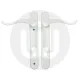 Simplefit by Fab & Fix Windsor Swan Neck Door Handle - Standard Cover (210BP/122CRS)
