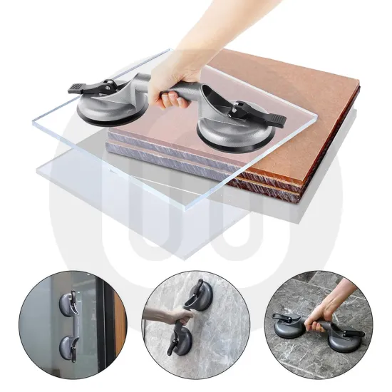 Simplefit Aluminium Double Cup Glass Sucker