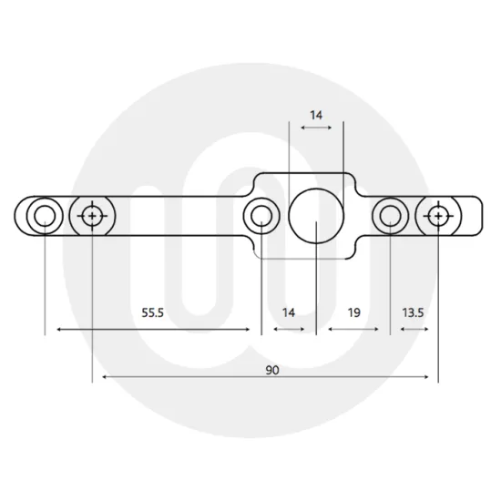 Simplefit Face Fix Contemporary Bar Door Knocker