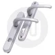 Simplefit by Fab & Fix Berwick High Security Inline Lever/Lever 92PZ/92PZ Door Handle - Medium Cover (243BP/211CRS)