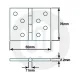 Ball Bearing Hinges 76mm - Interior