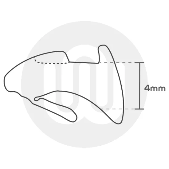 Wedge Gasket 4-5mm (Red Stripe)