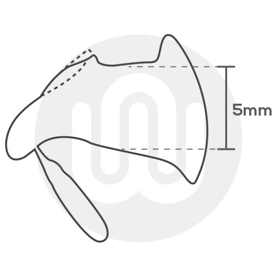 Wedge Gasket 5-6mm (White Stripe)