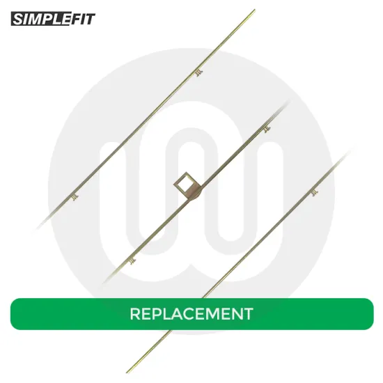 Simplefit Aluminium Peg Espag Rods