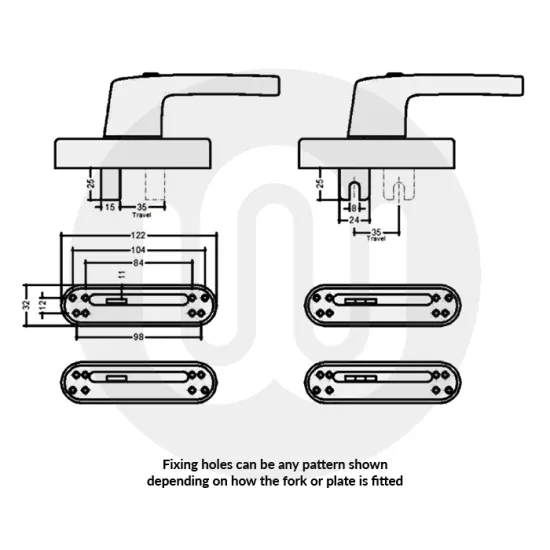 Simplefit Aluminium Peg Handle