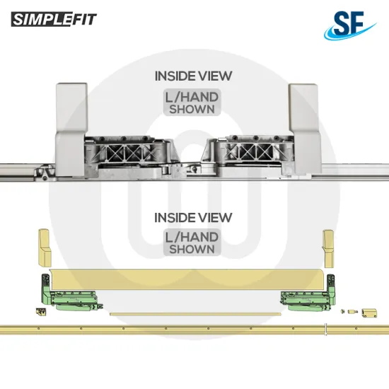 OUR LOWEST PRICE YET: Simplefit Tilt & Slide Bottom Track & Wheel Kit