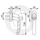 Roto Tilt Safe Tilt & Turn Handle - Locking