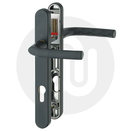 Hoppe Birmingham Sprung Inline Lever/Lever 92PZ/92PZ Door Handle - Standard Cover (245BP/122CRS)