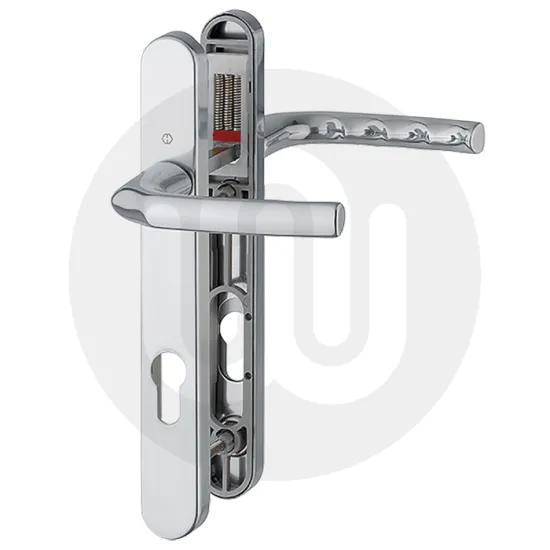 Hoppe Birmingham Sprung Inline Lever/Lever 92PZ/92PZ Door Handle - Standard Cover (245BP/122CRS)