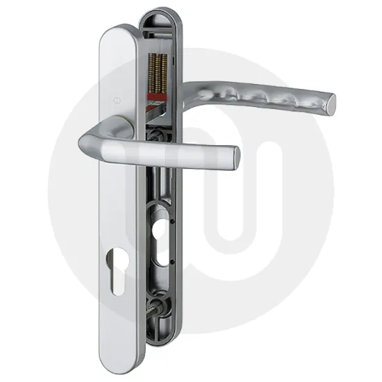 Hoppe Birmingham Sprung Inline Lever/Lever 92PZ/92PZ Door Handle - Standard Cover (245BP/122CRS)