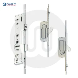 Lockmaster Style 3PLACEIT Double Spindle Lock - 2 Hook 2 Roller